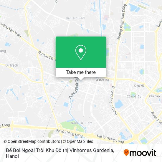 Bể Bơi Ngoài Trời Khu Đô thị Vinhomes Gardenia map