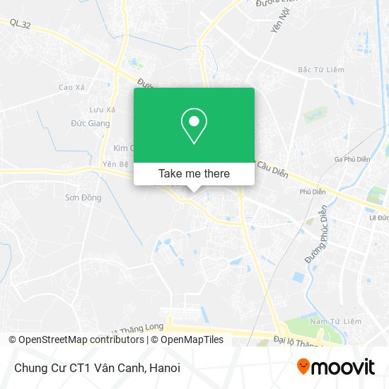 Chung Cư CT1 Vân Canh map