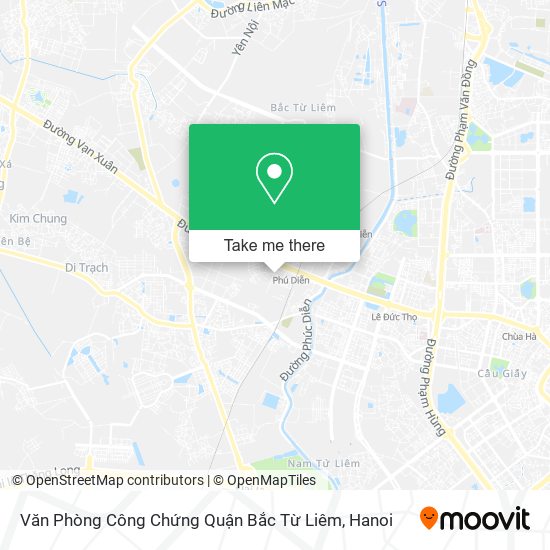 Văn Phòng Công Chứng Quận Bắc Từ Liêm map