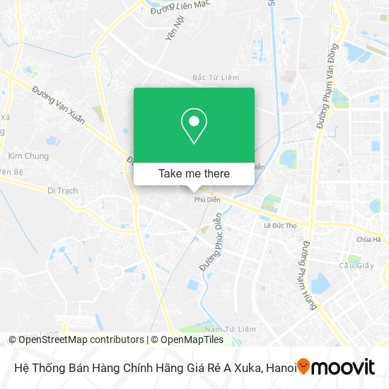 Hệ Thống Bán Hàng Chính Hãng Giá Rẻ A Xuka map