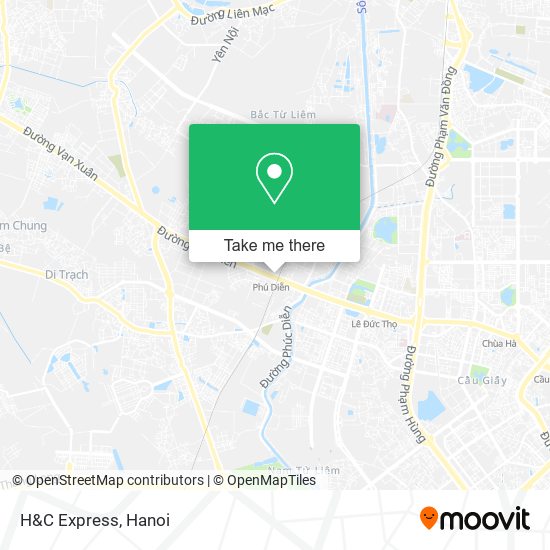H&C Express map