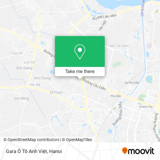 Gara Ô Tô Anh Việt map