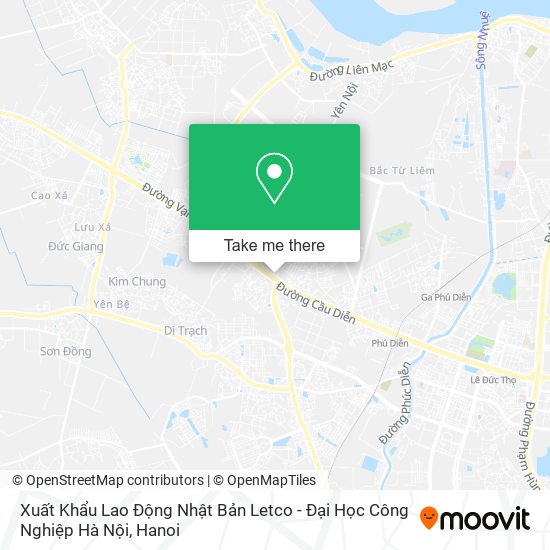 Xuất Khẩu Lao Động Nhật Bản Letco - Đại Học Công Nghiệp Hà Nội map