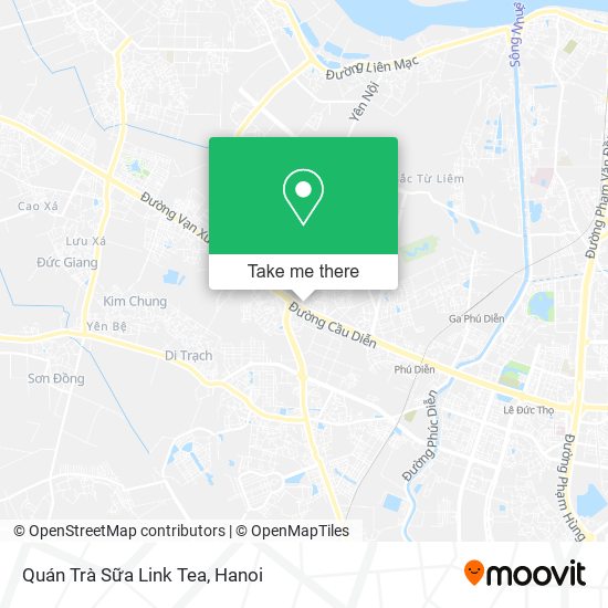 Quán Trà Sữa Link Tea map