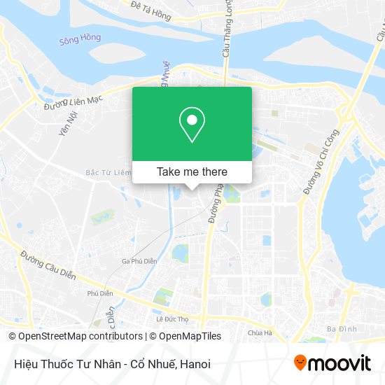 Hiệu Thuốc Tư Nhân - Cổ Nhuế map