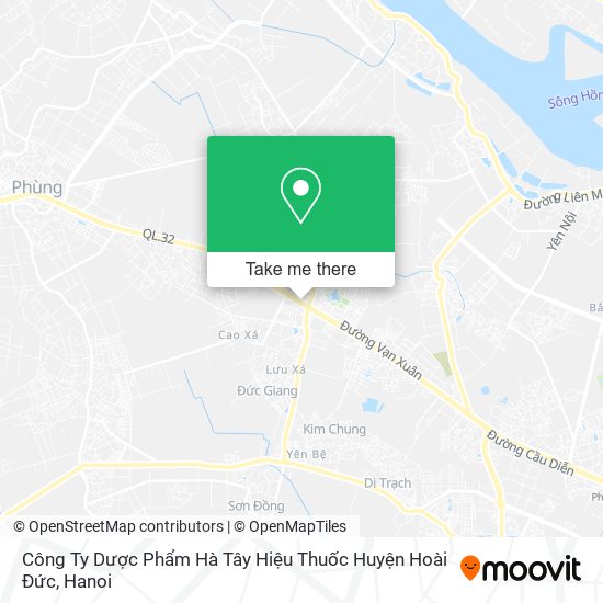 Công Ty Dược Phẩm Hà Tây Hiệu Thuốc Huyện Hoài Đức map