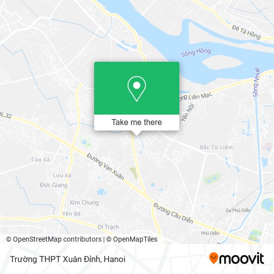 Trường THPT Xuân Đỉnh map