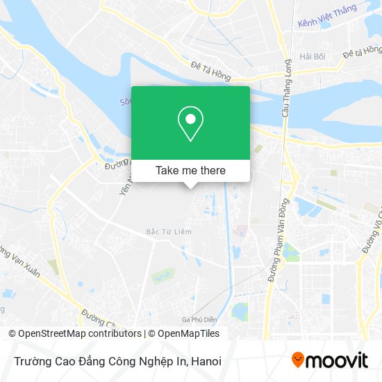 Trường Cao Đẳng Công Nghệp In map