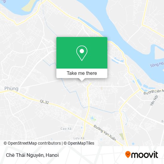 Chè Thái Nguyên map