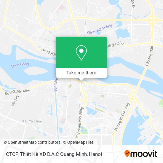 CTCP Thiêt Kê XD D.A.C Quang Minh map