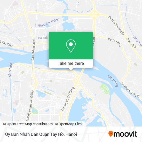 Ủy Ban Nhân Dân Quận Tây Hồ map