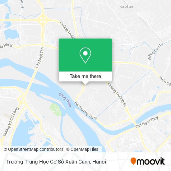 Trường Trung Học Cơ Sở Xuân Canh map