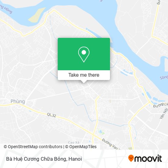 Bà Huệ Cương Chữa Bỏng map