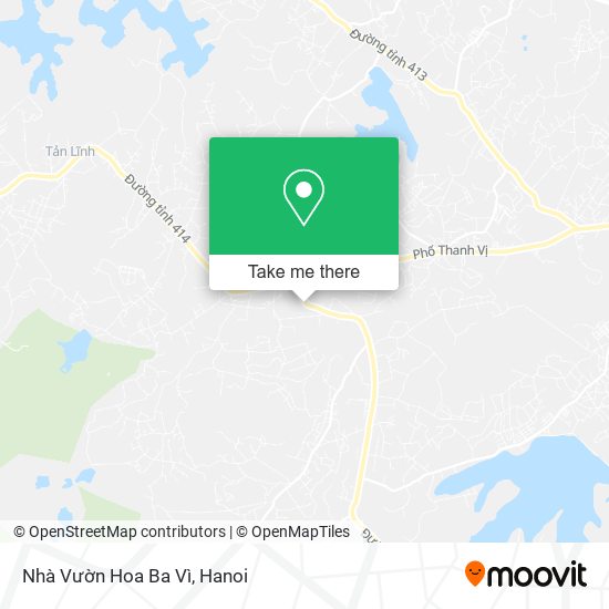 Nhà Vườn Hoa Ba Vì map