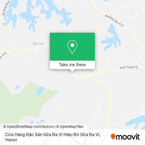 Cửa Hàng Đặc Sản Sữa Ba Vì Hiệu Bò Sữa Ba Vì map