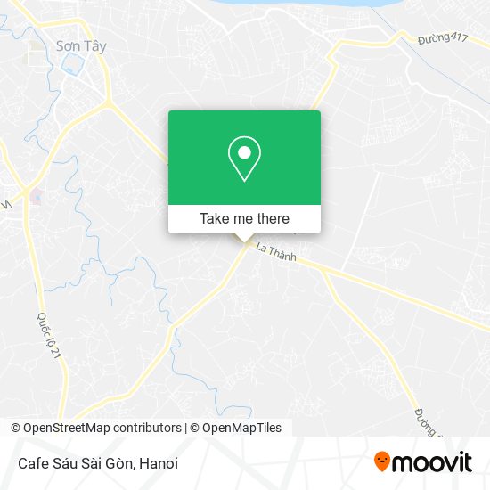 Cafe Sáu Sài Gòn map