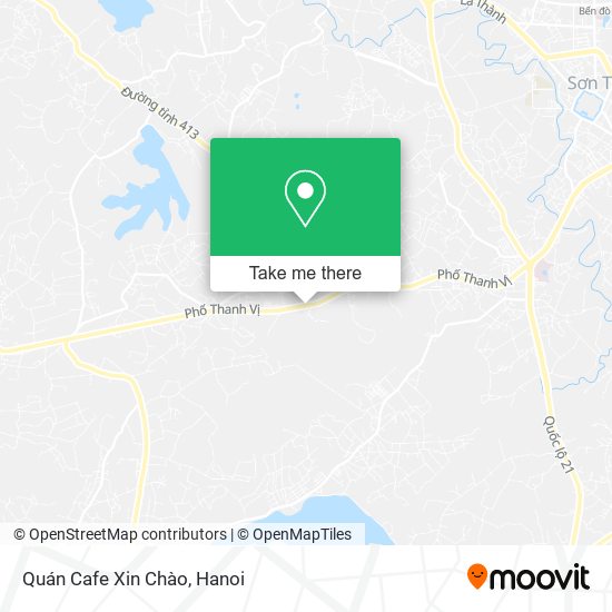 Quán Cafe Xin Chào map