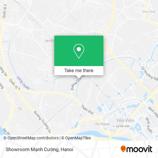 Showroom Mạnh Cường map
