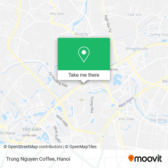 Trung Nguyen Coffee map