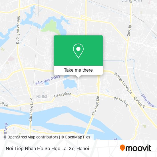 Nơi Tiếp Nhận Hồ Sơ Học Lái Xe map