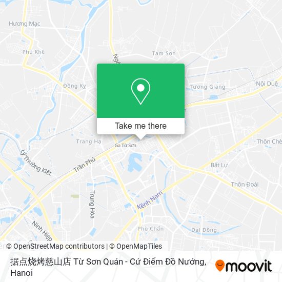 据点烧烤慈山店 Từ Sơn Quán - Cứ Điểm Đồ Nướng map