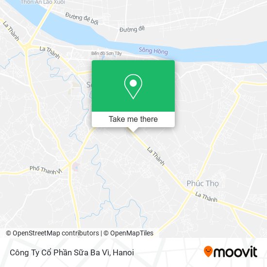 Công Ty Cổ Phần Sữa Ba Vì map