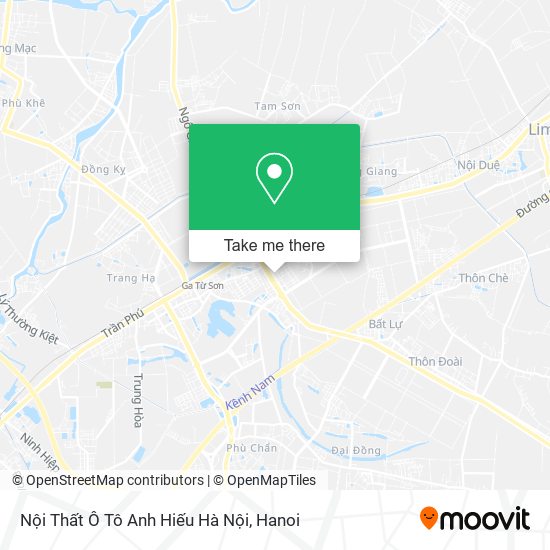 Nội Thất Ô Tô Anh Hiếu Hà Nội map