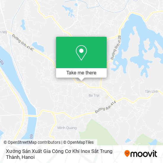 Xưởng Sản Xuất Gia Công Cơ Khí Inox Sắt Trung Thành map