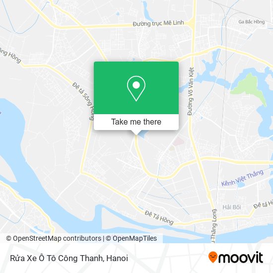 Rửa Xe Ô Tô Công Thanh map
