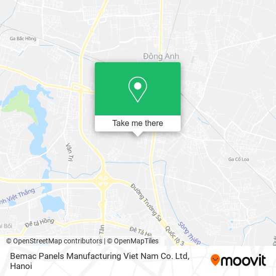Bemac Panels Manufacturing Viet Nam Co. Ltd map