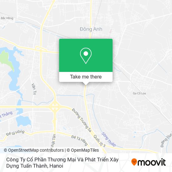 Công Ty Cổ Phần Thương Mại Và Phát Triển Xây Dựng Tuấn Thành map