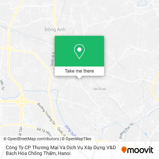 Công Ty CP Thương Mại Và Dịch Vụ Xây Dựng V&D Bách Hóa Chống Thấm map