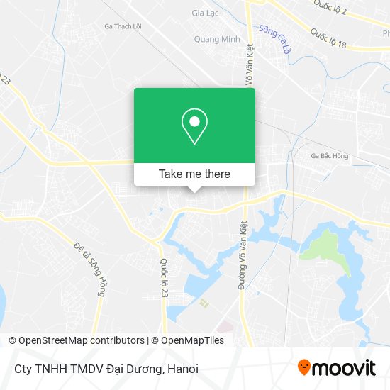 Cty TNHH TMDV Đại Dương map
