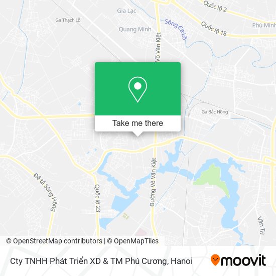 Cty TNHH Phát Triển XD & TM Phú Cương map