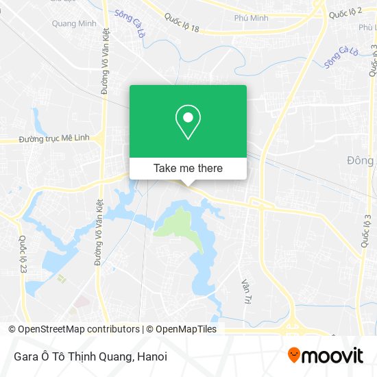 Gara Ô Tô Thịnh Quang map