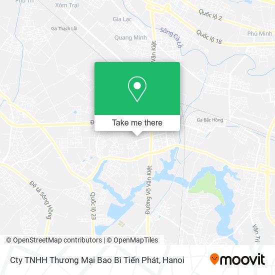 Cty TNHH Thương Mại Bao Bì Tiến Phát map