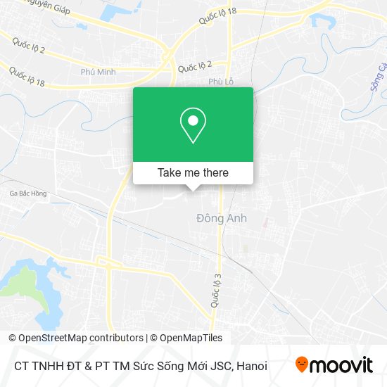 CT TNHH ĐT & PT TM Sức Sống Mới JSC map