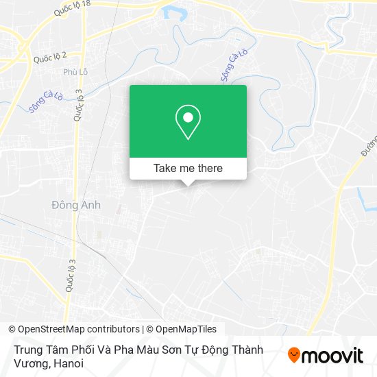 Trung Tâm Phối Và Pha Màu Sơn Tự Động Thành Vương map