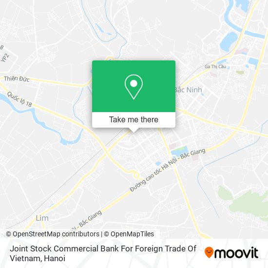 Joint Stock Commercial Bank For Foreign Trade Of Vietnam map