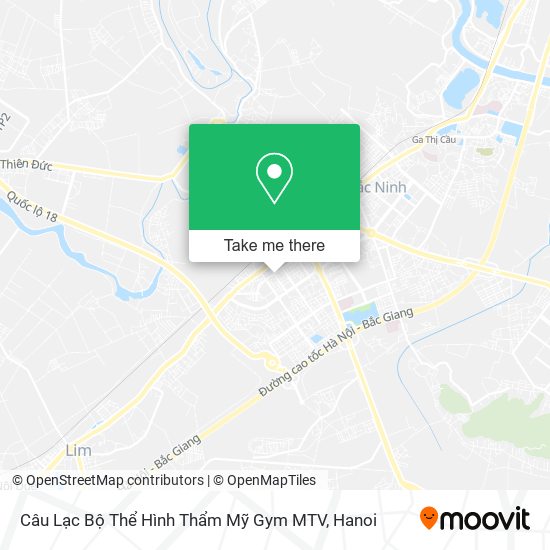 Câu Lạc Bộ Thể Hình Thẩm Mỹ Gym MTV map
