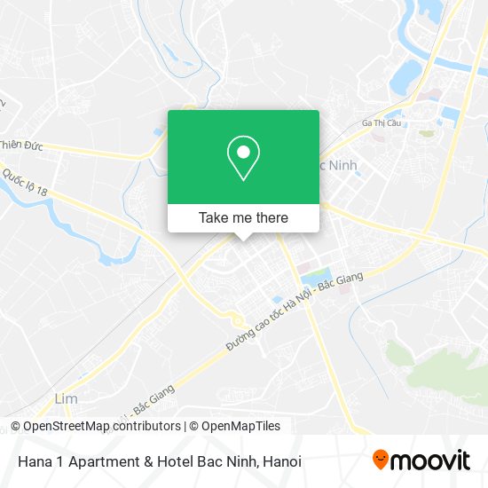 Hana 1 Apartment & Hotel Bac Ninh map