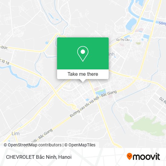 CHEVROLET Bắc Ninh map