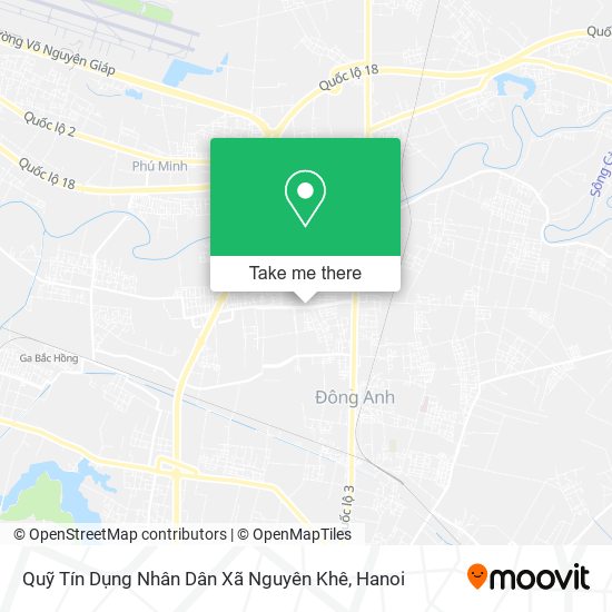 Quỹ Tín Dụng Nhân Dân Xã Nguyên Khê map