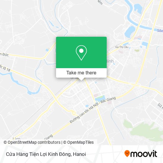 Cửa Hàng Tiện Lợi Kinh Đông map