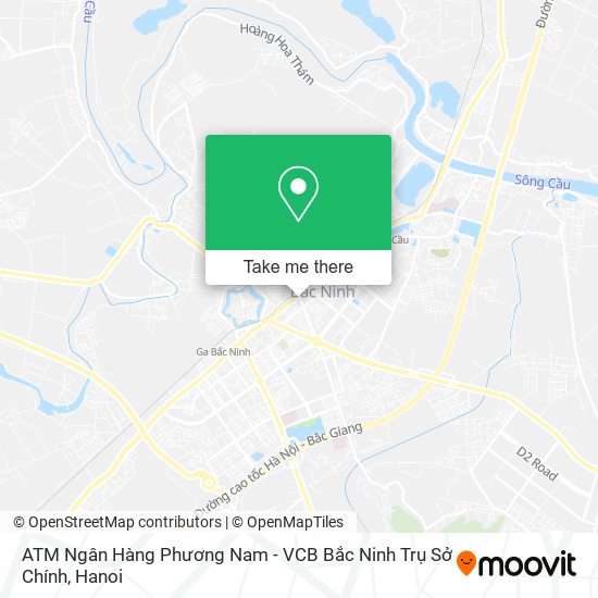 ATM Ngân Hàng Phương Nam - VCB Bắc Ninh Trụ Sở Chính map