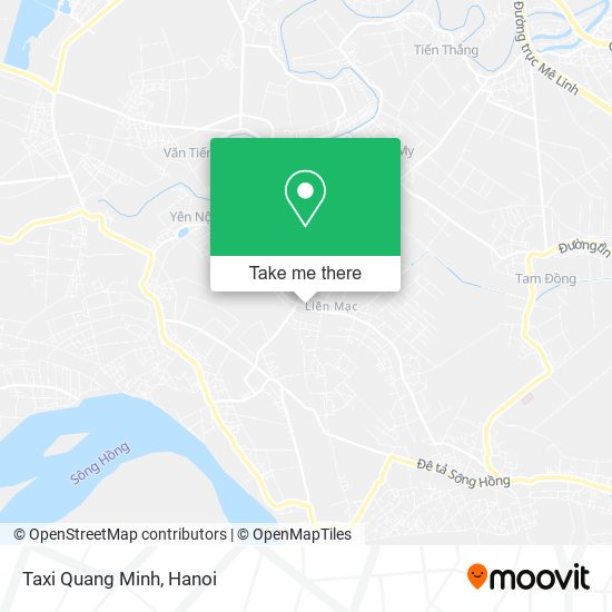 Taxi Quang Minh map