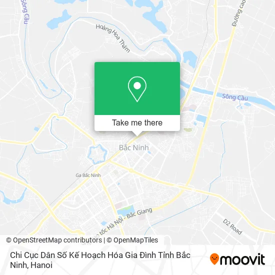 Chi Cục Dân Số Kế Hoạch Hóa Gia Đình Tỉnh Bắc Ninh map