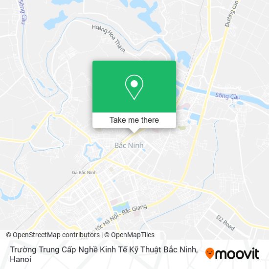 Trường Trung Cấp Nghề Kinh Tế Kỹ Thuật Bắc Ninh map