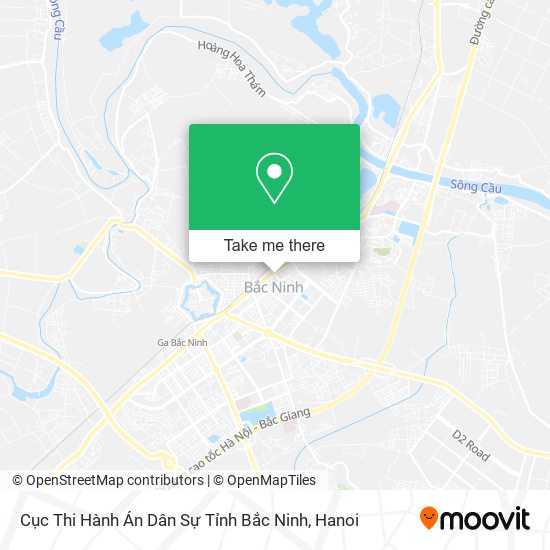 Cục Thi Hành Án Dân Sự Tỉnh Bắc Ninh map