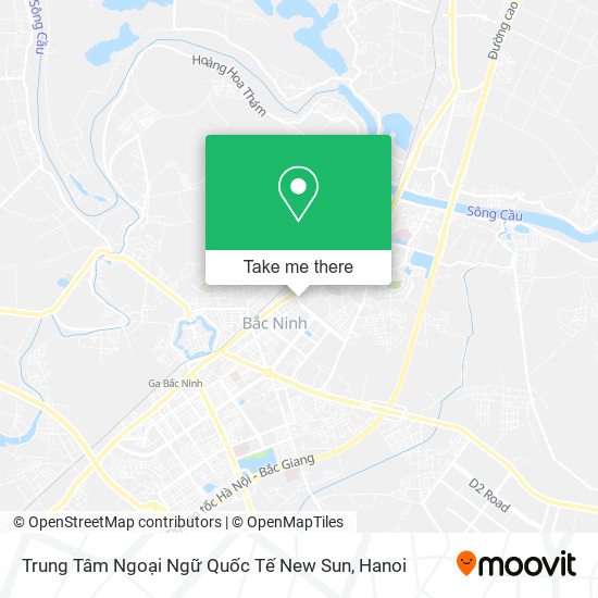 Trung Tâm Ngoại Ngữ Quốc Tế New Sun map